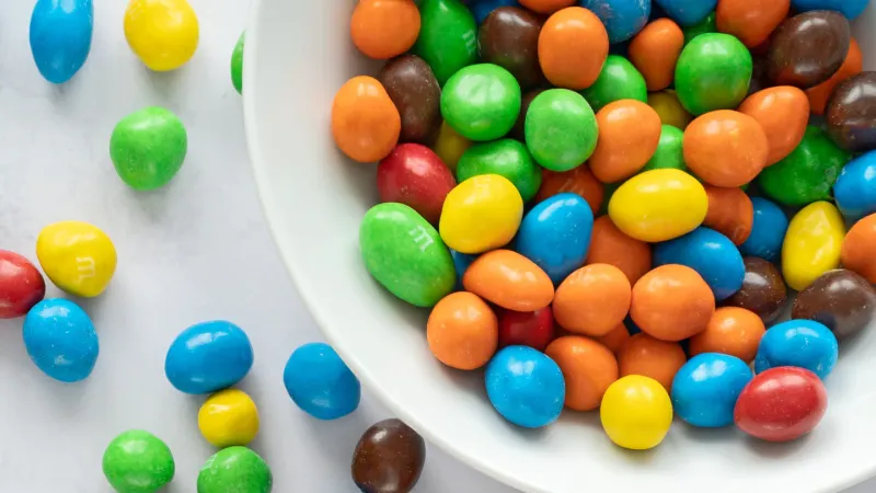 Candy, especially large share bags