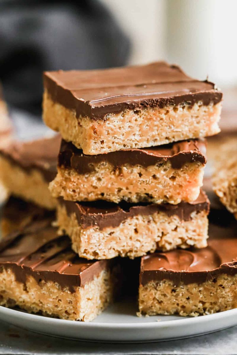 Peanut Butter Butterscotch Cereal Bars