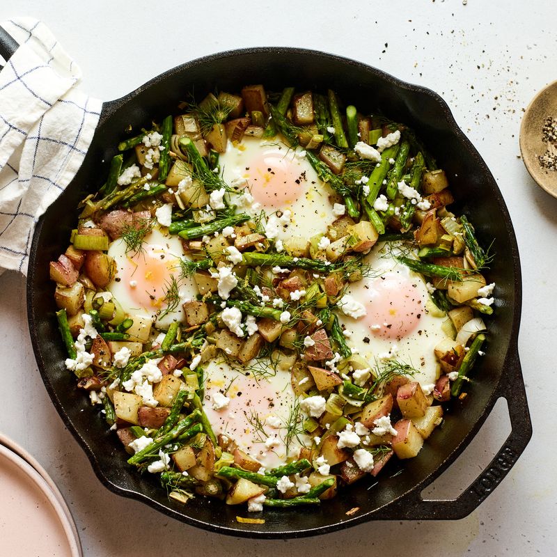 Asparagus and potato hash