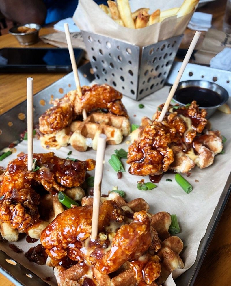 Honey-Chipotle Crispers & Waffles