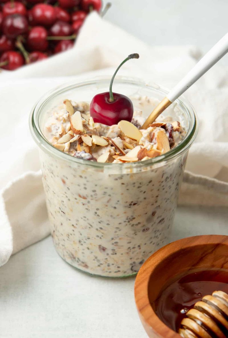 Cherry Almond Overnight Oats