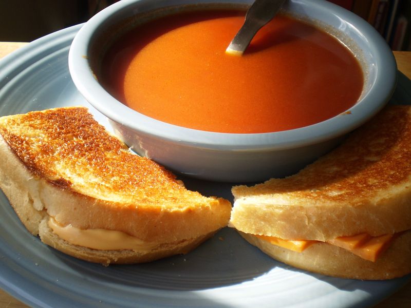 Grilled Cheese and Tomato Soup