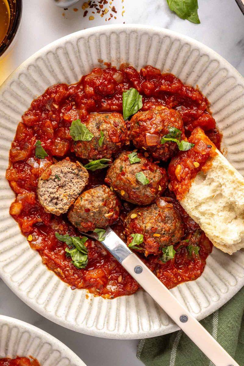 Store-Bought Meatballs With Marinara