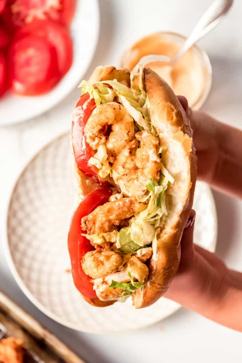 Gulf Shrimp Po’boy (Texas Style)