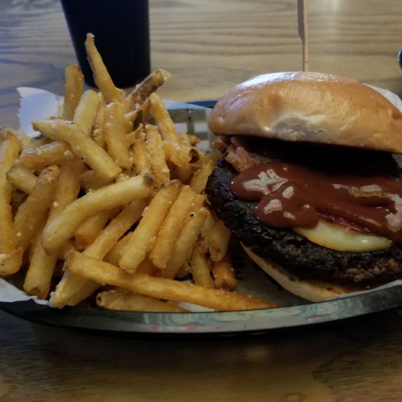 Kansas - The Burger Stand at The Casbah Fire Burger with Duck Fat Fries