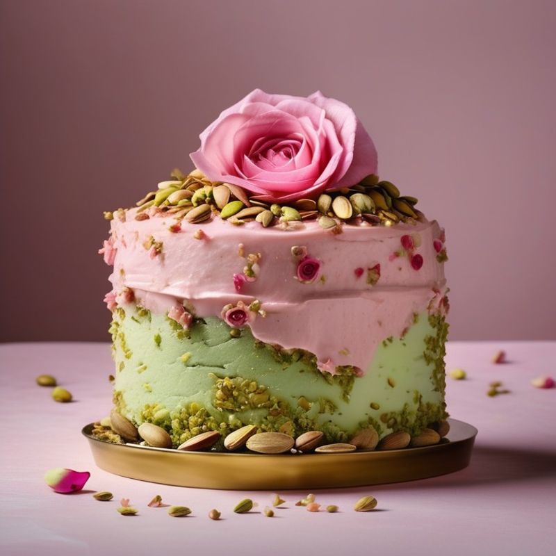 Pistachio Rosewater Cake