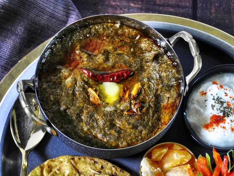 Saag (Spinach or Mustard Greens Curry)