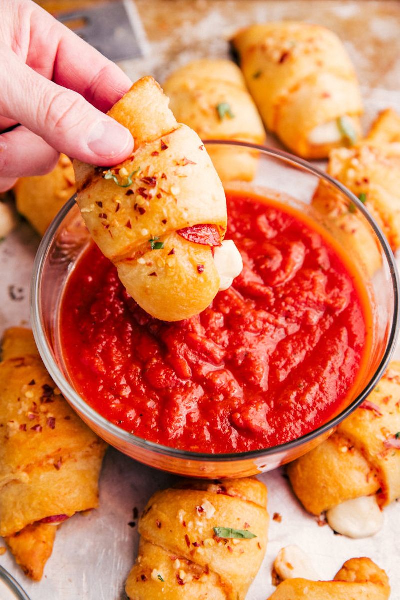 Pepperoni Pizza Crescent Rolls