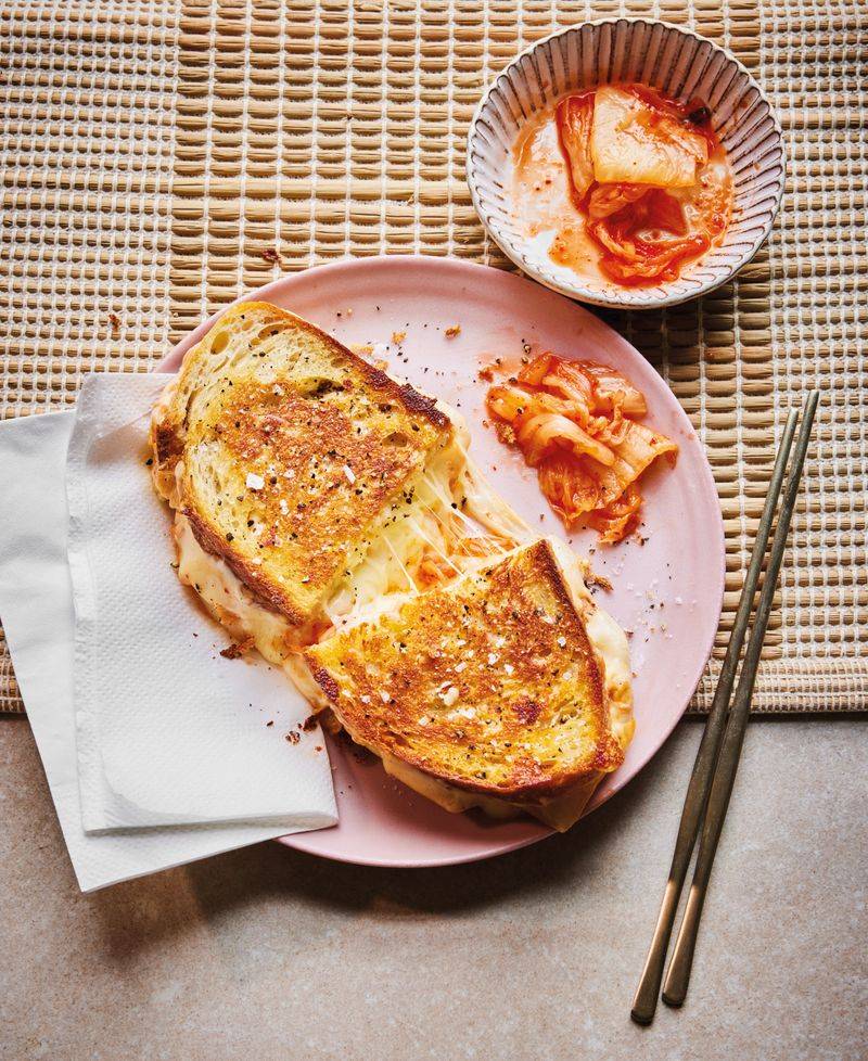 Kimchi grilled cheese