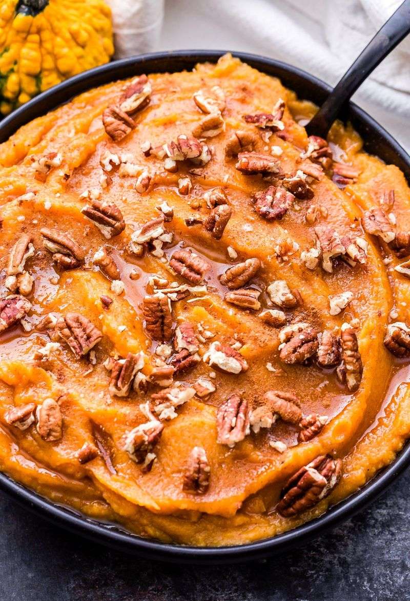 Maple Cinnamon Sweet Potato Mash