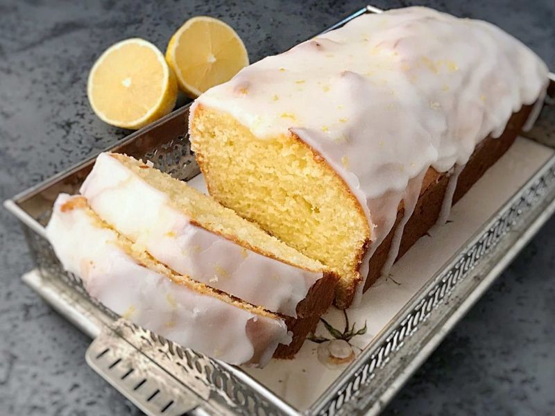 Lemon Loaf With Glossy Lemon Glaze