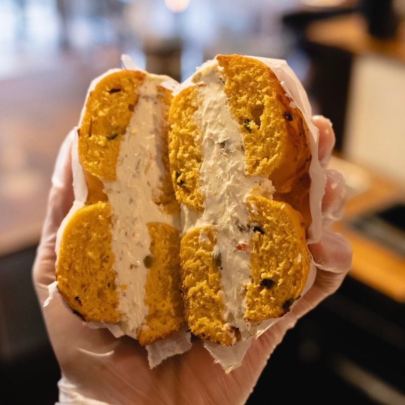 Onion Bagel With Chive Cream Cheese