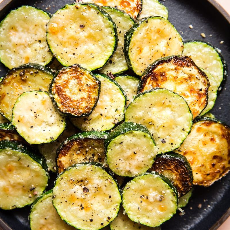 Garlic Parmesan Roasted Zucchini