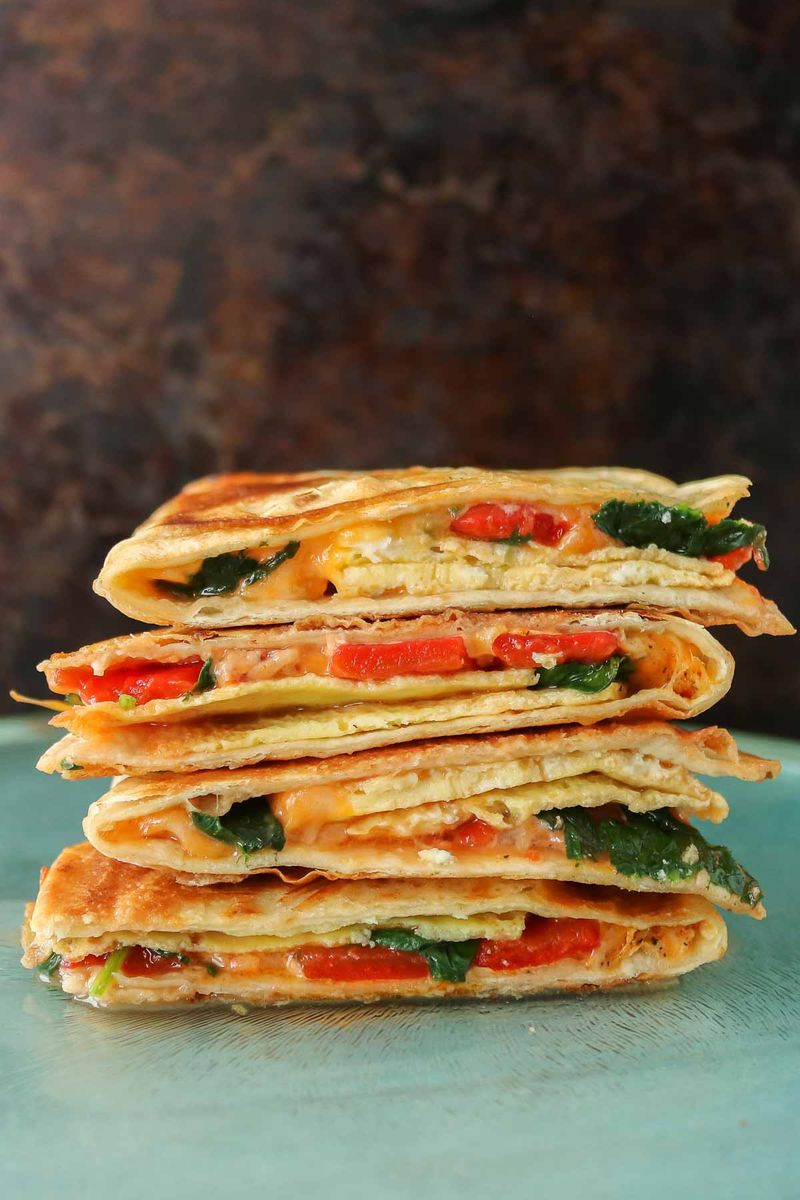 Veggie Loaded Breakfast Quesadilla