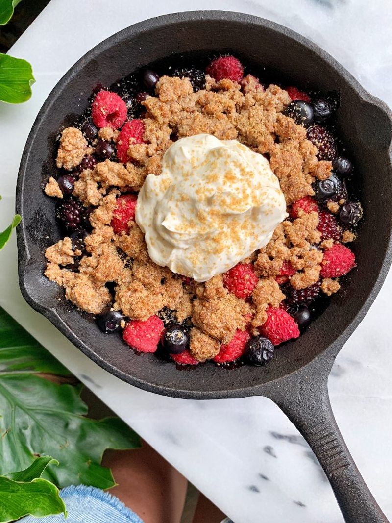 Blackberry Sage Crumble Skillet