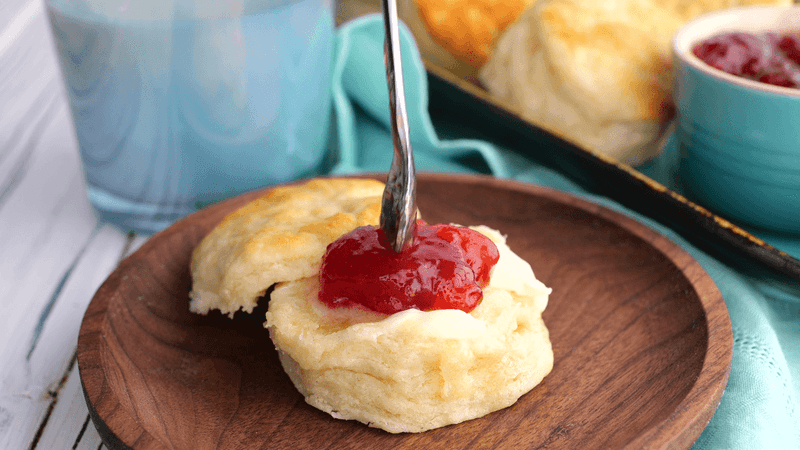 Biscuits with Butter or Jam