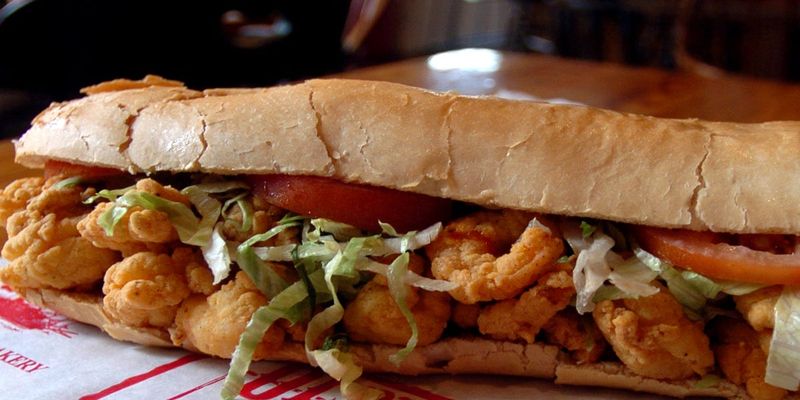 Oversized “Acadiana-style” Po’boys — Olde Tyme Grocery, Lafayette, LA