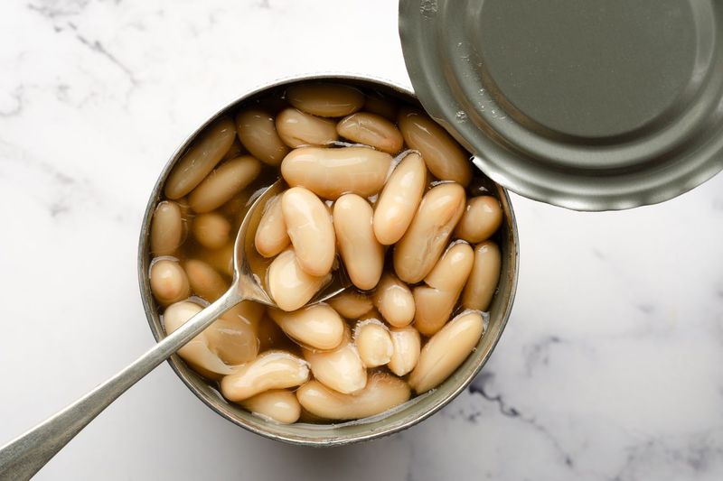 Not draining canned beans when needed