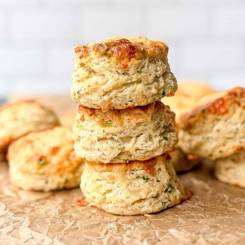 Buttermilk Chive Biscuits with Honey Butter