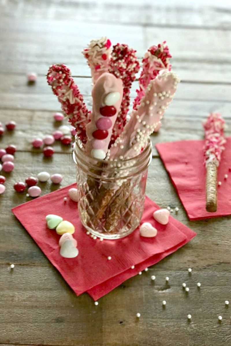 Chocolate-covered pretzels