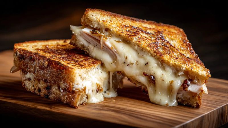 Dijon grilled cheese upgrade
