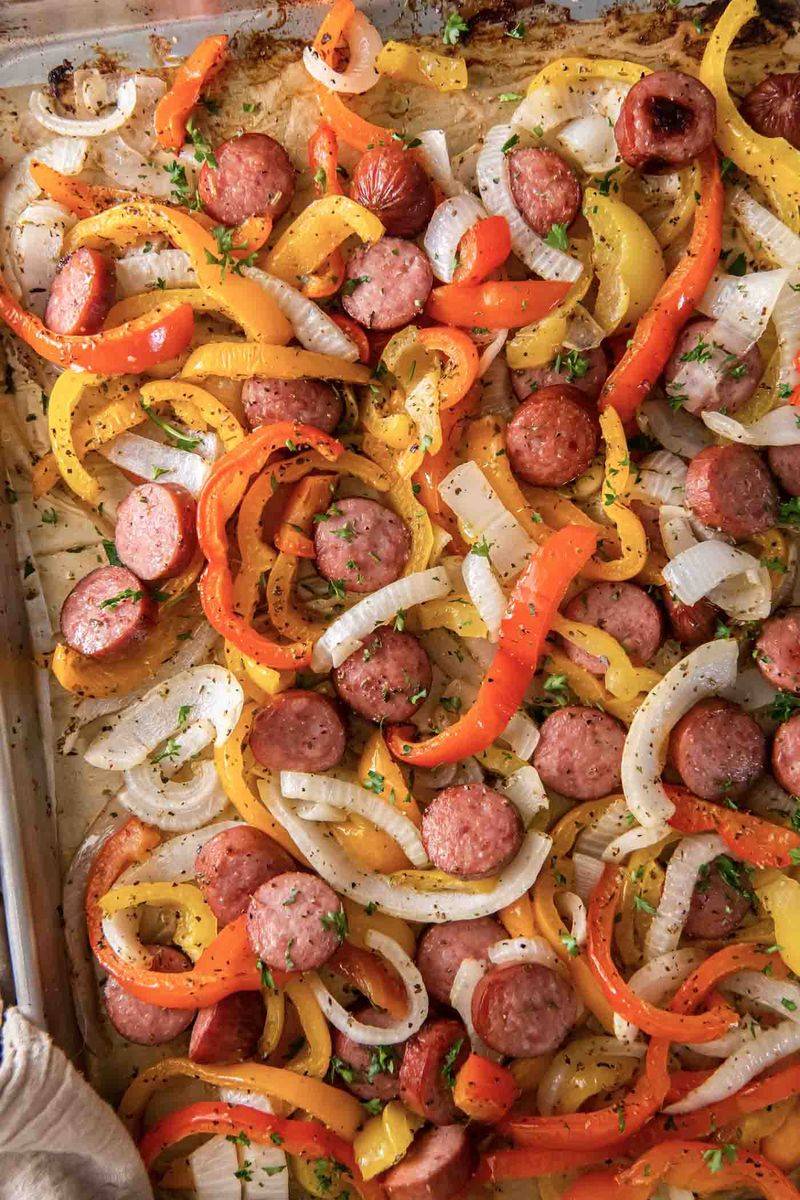 One Pan Sausage and Peppers