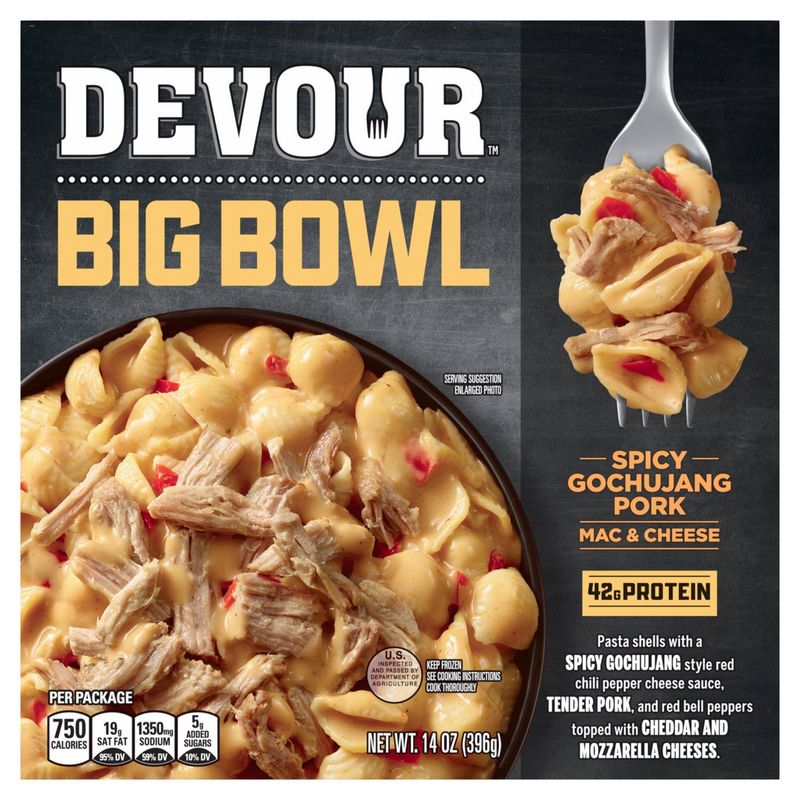 Devour BBQ Pulled Pork Mac & Cheese