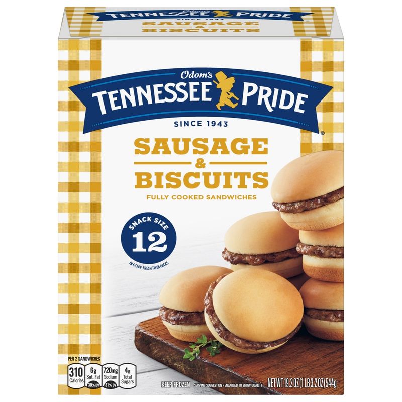 Odom’s Tennessee Pride Sausage & Biscuit (Twin Pack)