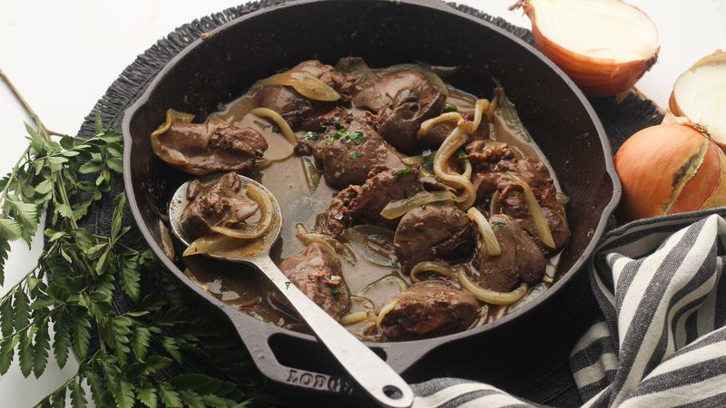 Liver and onions (as a weekly staple)