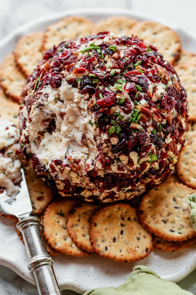 Cheese Ball Rolled In Nuts