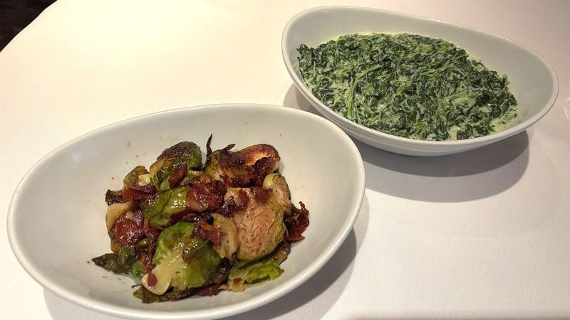 Creamed Spinach or Brussels Sprouts With Bacon