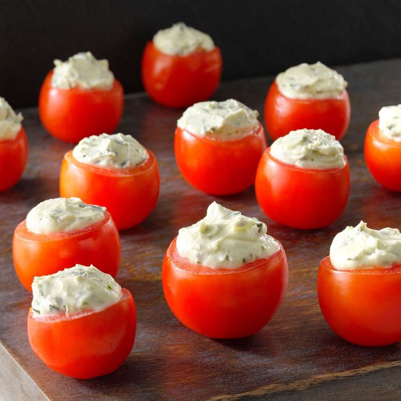 Caprese Stuffed Cherry Tomatoes