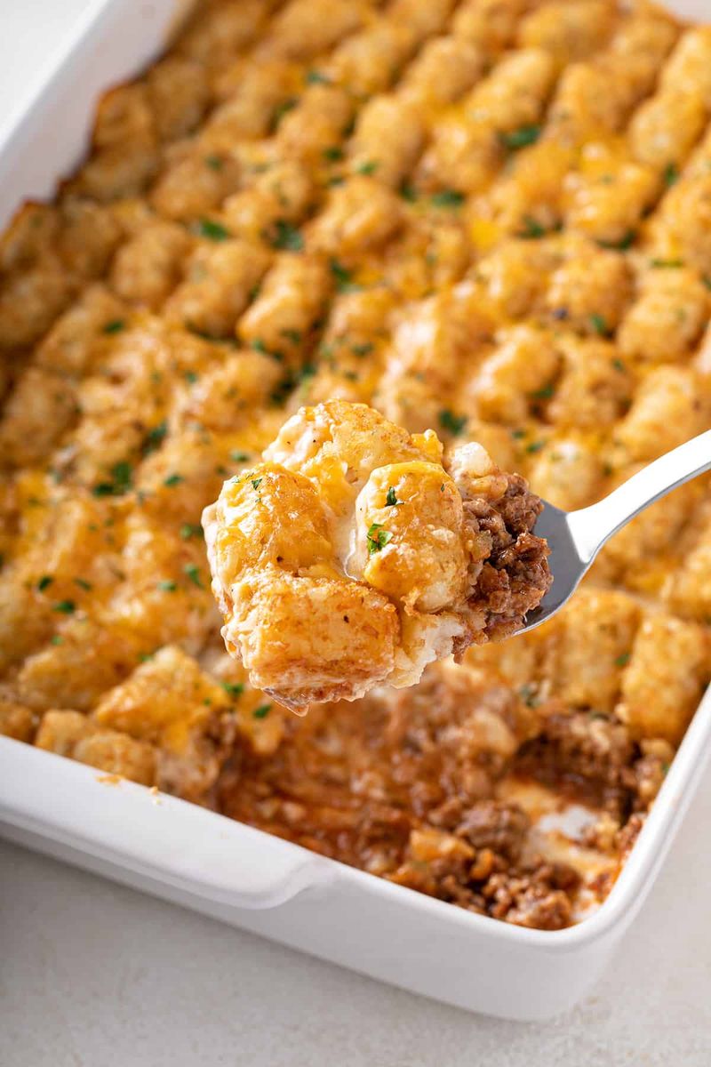 Tater Tot Cheeseburger Bake