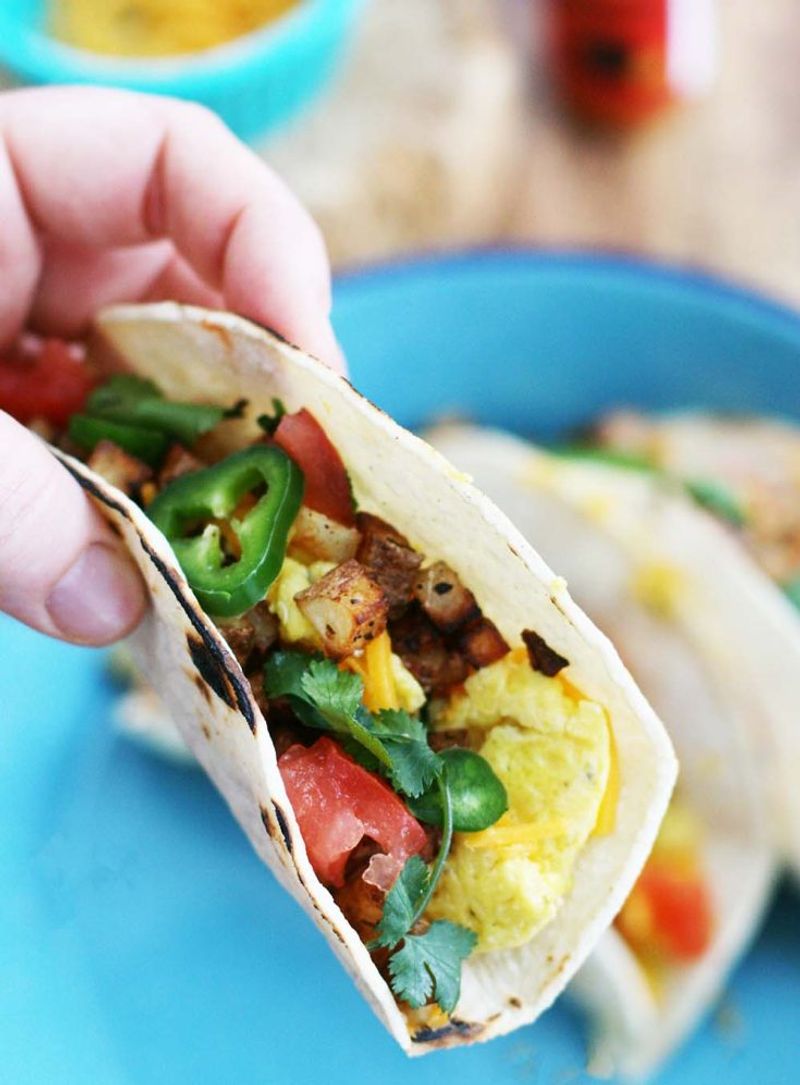 Bologna And Egg Breakfast Tacos