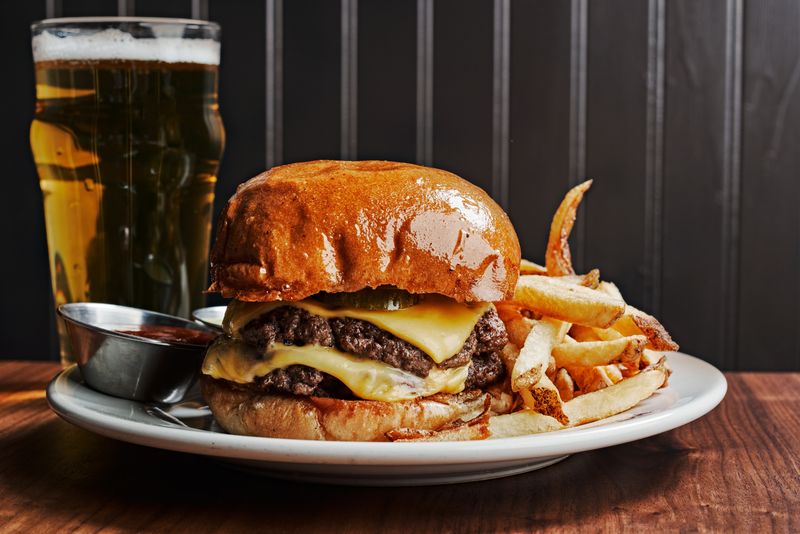 Georgia - Holeman and Finch Double Cheeseburger with Duck Fat Fries