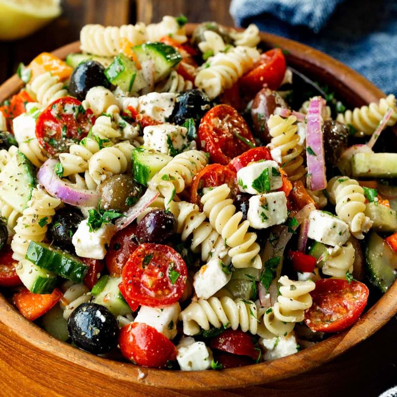 Greek Salad Pasta Twist