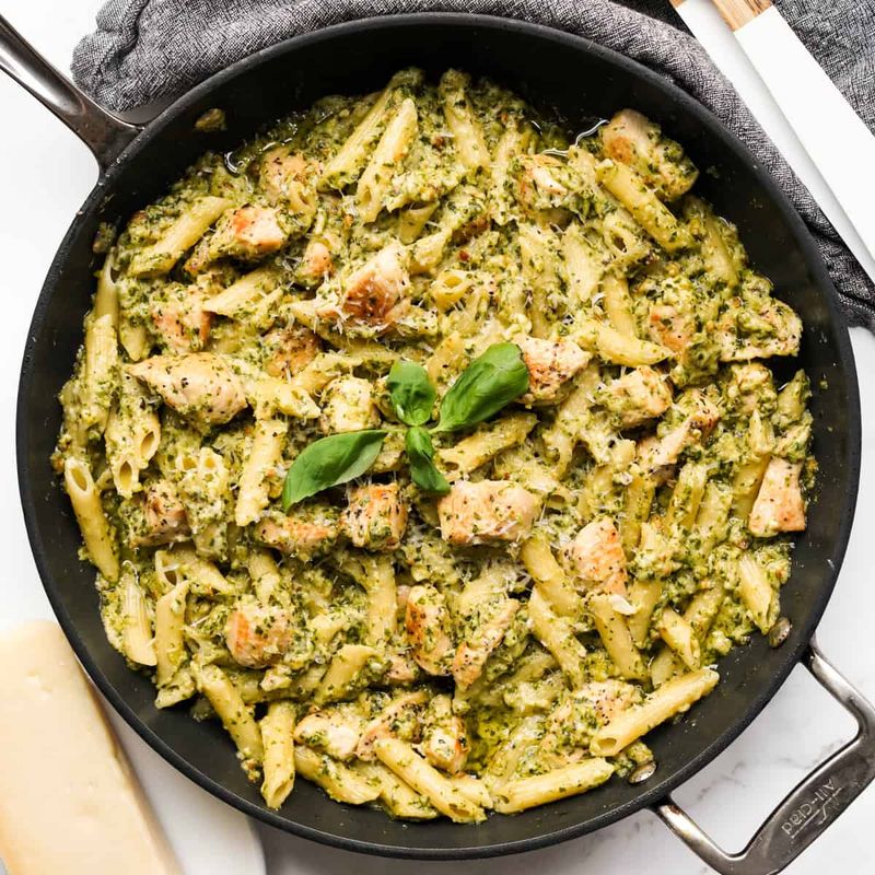 Creamy Pesto Chicken Pasta