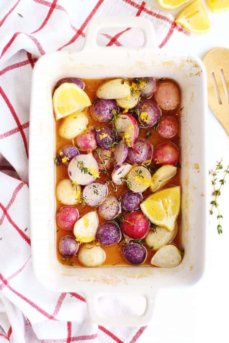 Roasted Radishes With Honey and Thyme