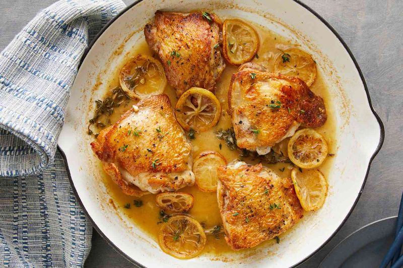 Garlic Lemon Chicken Thighs
