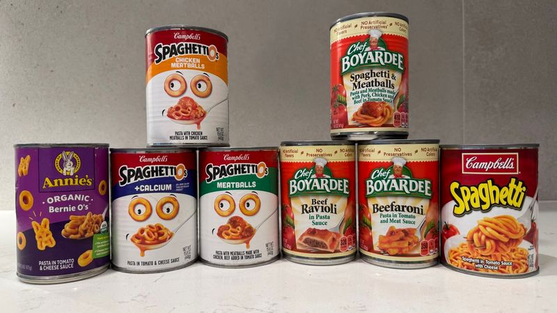 Canned Pasta Meals (Ravioli, Spaghetti, etc.)
