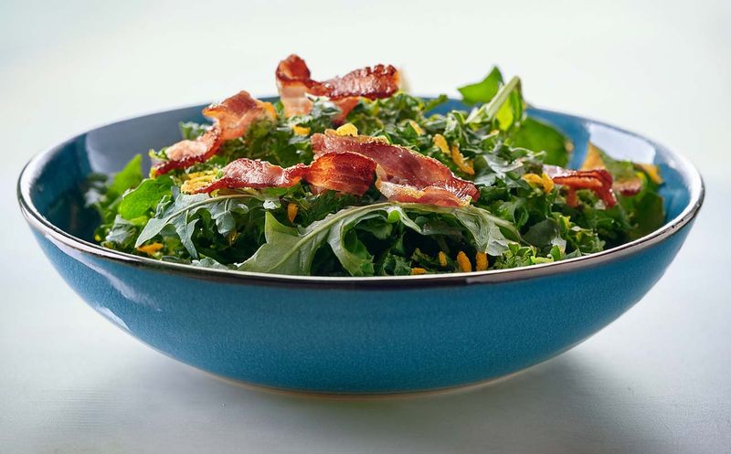 Dandelion greens and wilted salads