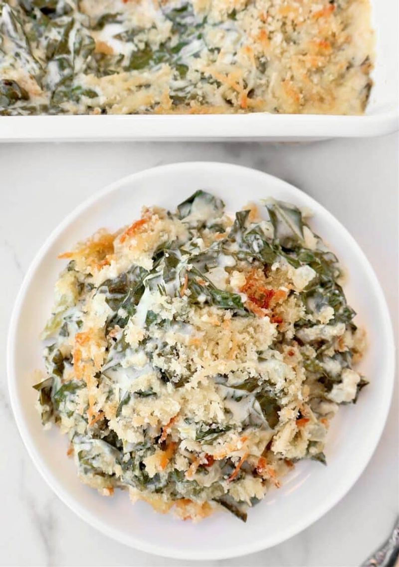 Collard Greens Casserole (Creamy Bake)