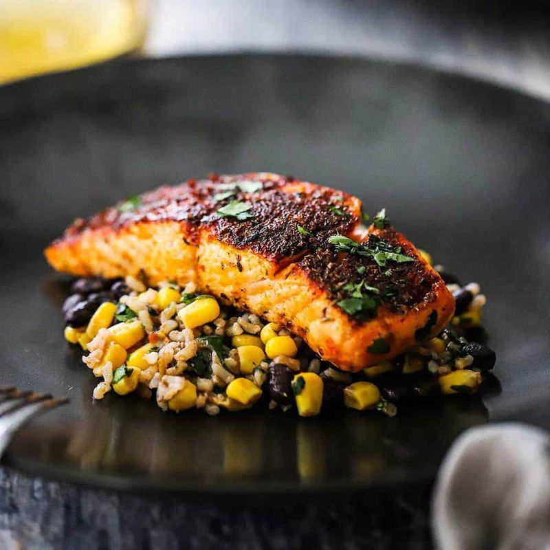 Cajun blackened salmon