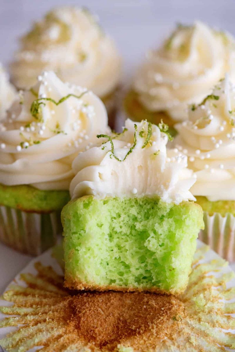 Key Lime Poke Cupcakes