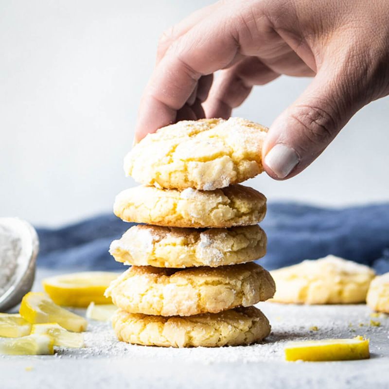 Lemon Crinkle Cookies