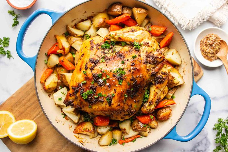 Roast Chicken With Potatoes and Carrots