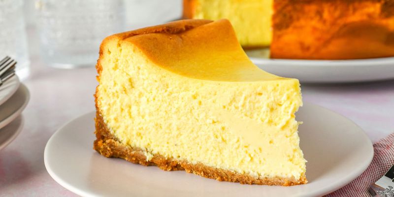 Classic New York-style cheesecake