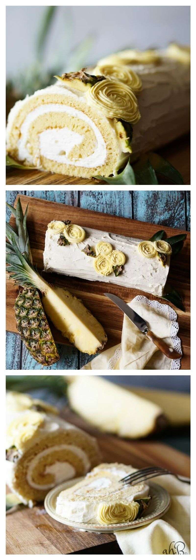 Coconut Pineapple Piña Colada Roll