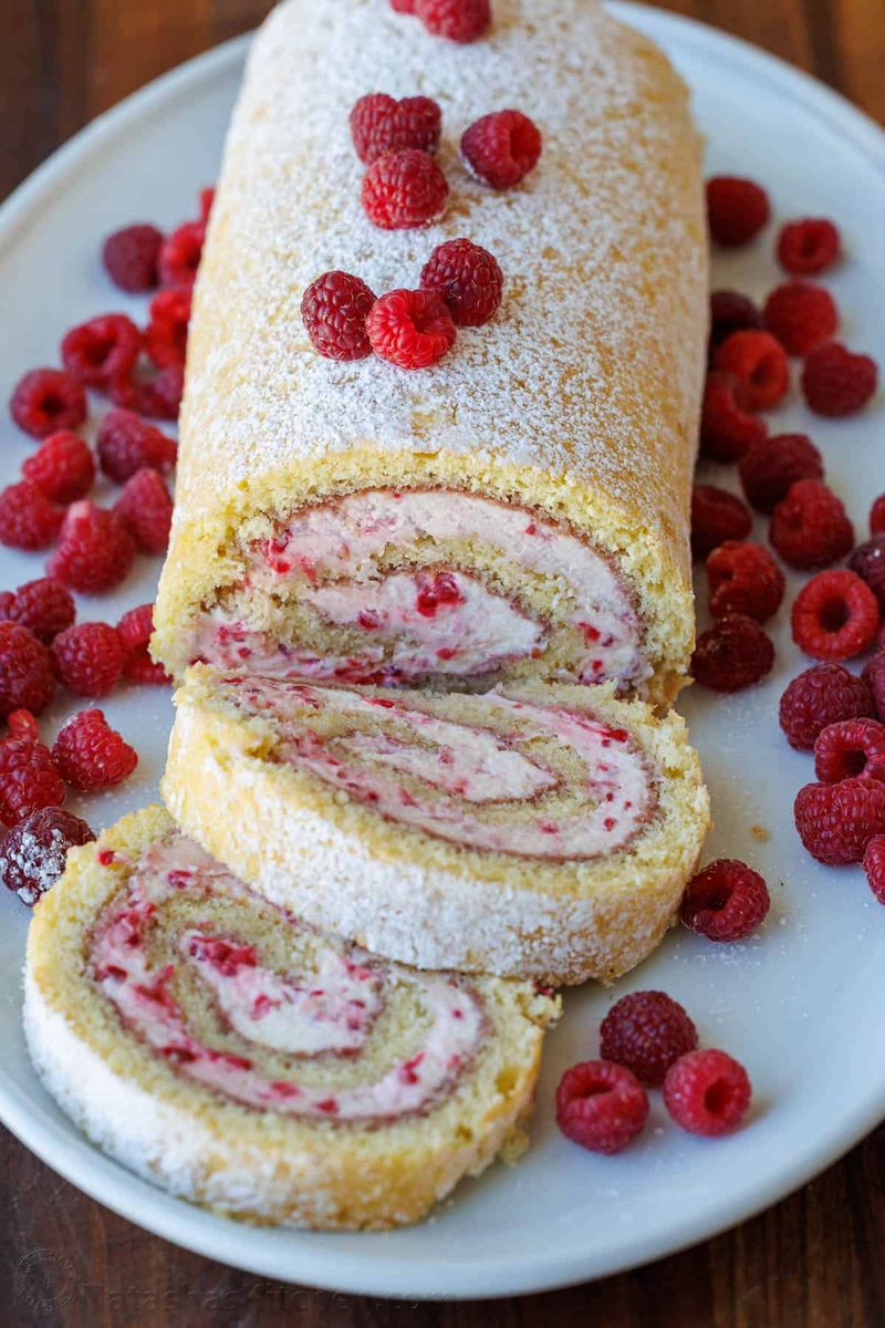 Raspberry Cheesecake Roll