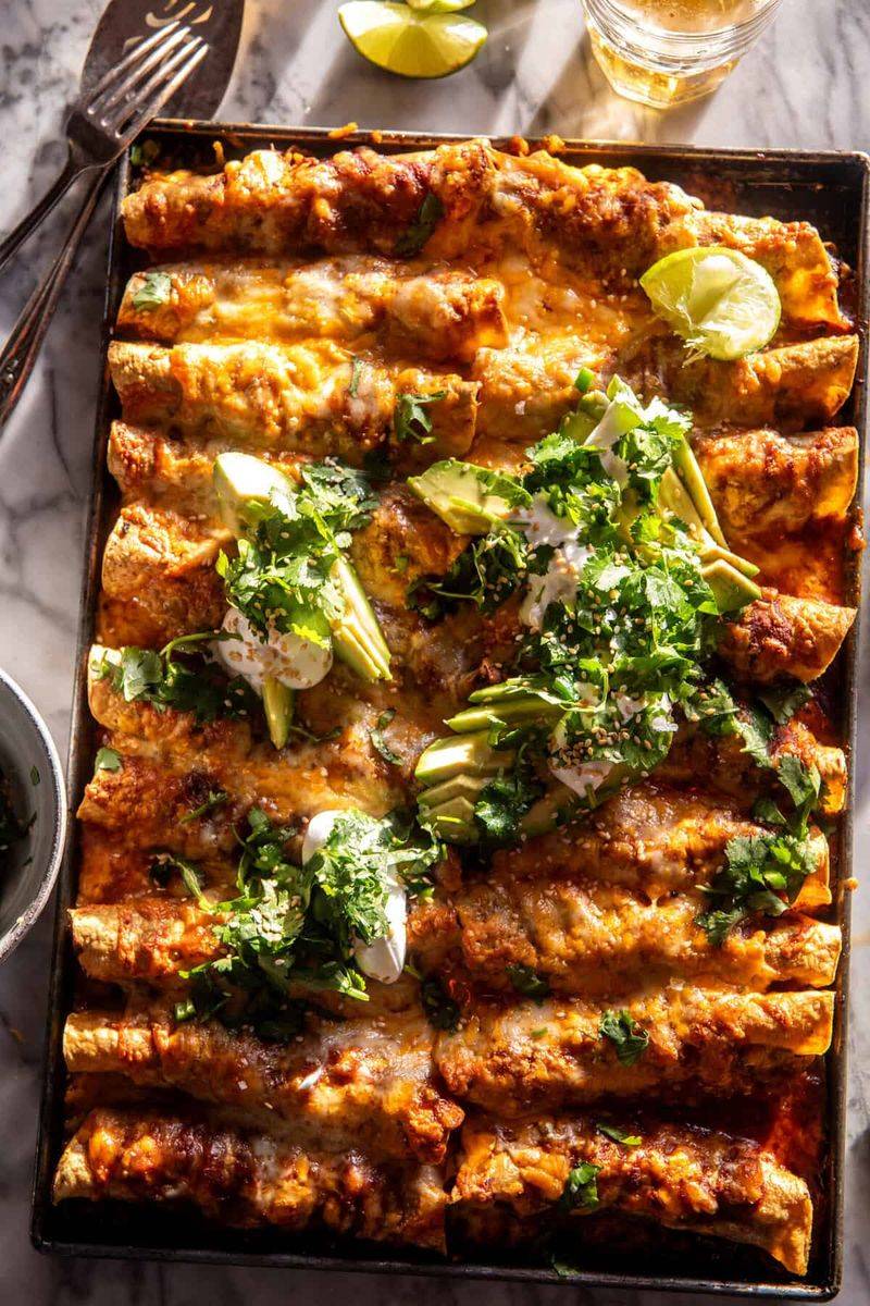 Black Bean and Sweet Potato Enchiladas